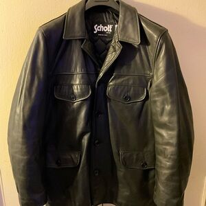 Schott Leather Naval Peacoat